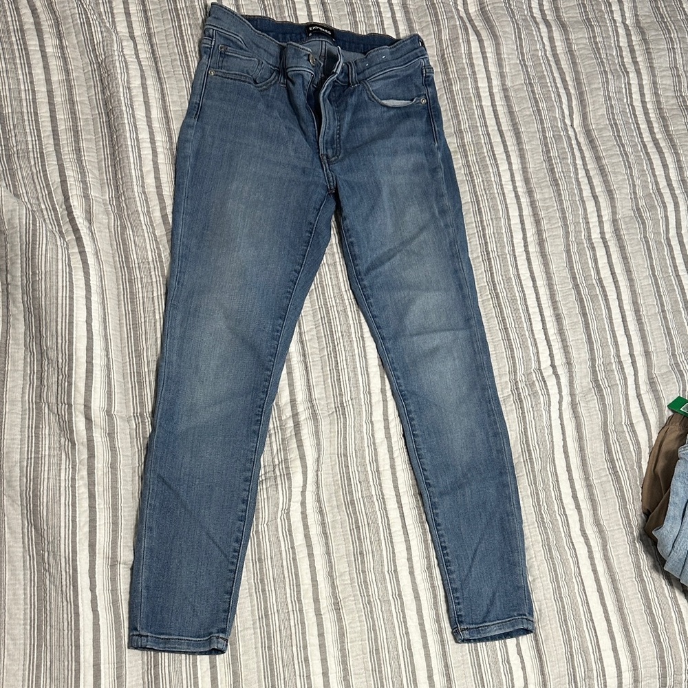 Express Denim Blue Skinny Jeans